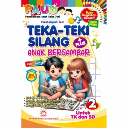 PAUD Kreatif Teka Teki Silang Anak Bergambar +Plus 2